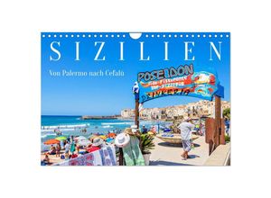 9783435042883 - Sizilien - Von Palermo nach Cefalù (Wandkalender 2025 DIN A4 quer) CALVENDO Monatskalender