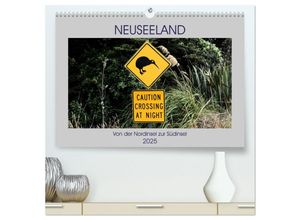 9783435043026 - Neuseeland - Von der Nordinsel zur Südinsel (hochwertiger Premium Wandkalender 2025 DIN A2 quer) Kunstdruck in Hochglanz