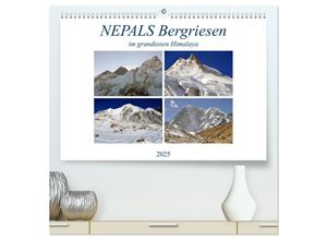 9783435045280 - NEPALS Bergriesen im grandiosen Himalaya (hochwertiger Premium Wandkalender 2025 DIN A2 quer) Kunstdruck in Hochglanz