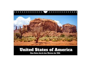 9783435046157 - United States of America - Eine Reise durch den Westen der USA (Wandkalender 2025 DIN A4 quer) CALVENDO Monatskalender