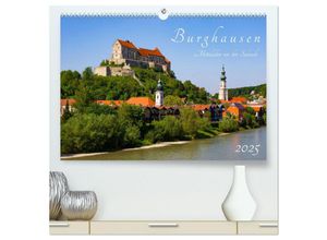 9783435046249 - Burghausen - Mittelalter an der Salzach (hochwertiger Premium Wandkalender 2025 DIN A2 quer) Kunstdruck in Hochglanz