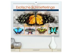 9783435046508 - Exotische Schmetterlinge - Die schönsten Falter der Welt in Aquarell (hochwertiger Premium Wandkalender 2025 DIN A2 quer) Kunstdruck in Hochglanz