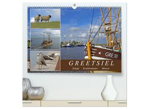 9783435046966 - GREETSIEL - Schafe - Krabbenkutter - Möwen (hochwertiger Premium Wandkalender 2025 DIN A2 quer) Kunstdruck in Hochglanz