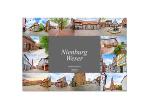 9783435048762 - Nienburg Weser Impressionen (Wandkalender 2025 DIN A2 quer) CALVENDO Monatskalender