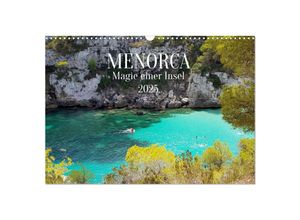 9783435048823 - MENORCA Magie einer Insel (Wandkalender 2025 DIN A3 quer) CALVENDO Monatskalender