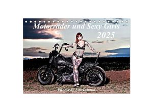 9783435049479 - Motorräder und Sexy Girls (Tischkalender 2025 DIN A5 quer) CALVENDO Monatskalender