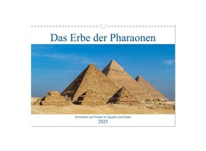 9783435050338 - Das Erbe der Pharaonen (Wandkalender 2025 DIN A3 quer) CALVENDO Monatskalender