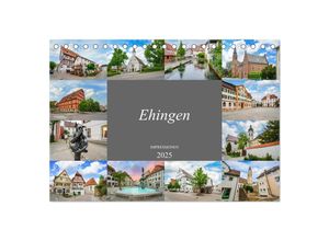 9783435050628 - Ehingen Impressionen (Tischkalender 2025 DIN A5 quer) CALVENDO Monatskalender