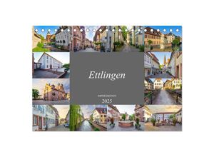 9783435050642 - Ettlingen Impressionen (Tischkalender 2025 DIN A5 quer) CALVENDO Monatskalender