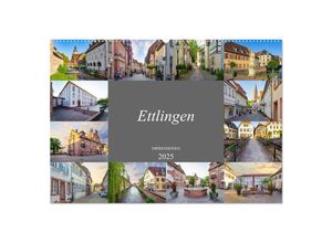 9783435050987 - Ettlingen Impressionen (Wandkalender 2025 DIN A2 quer) CALVENDO Monatskalender