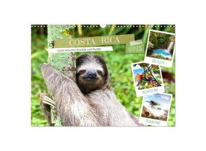 9783435051229 - Costa Rica - Land zwischen Karibik und Pazifik (Wandkalender 2025 DIN A3 quer) CALVENDO Monatskalender