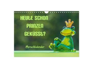 9783435052547 - Heute schon Prinzen geküsst? Spruchkalender (Wandkalender 2025 DIN A4 quer) CALVENDO Monatskalender