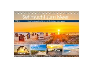 9783435052721 - Sehnsucht zum Meer (Tischkalender 2025 DIN A5 quer) CALVENDO Monatskalender