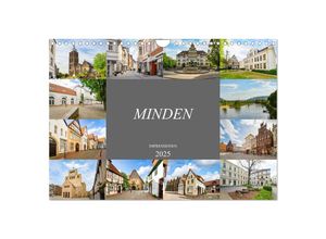 9783435053407 - Minden Impressionen (Wandkalender 2025 DIN A4 quer) CALVENDO Monatskalender