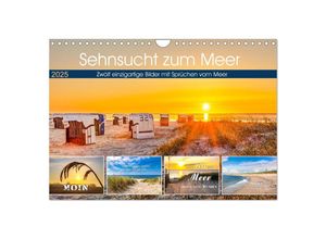 9783435053711 - Sehnsucht zum Meer (Wandkalender 2025 DIN A4 quer) CALVENDO Monatskalender