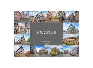 9783435054206 - Fritzlar Impressionen (Tischkalender 2025 DIN A5 quer) CALVENDO Monatskalender