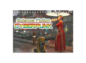 9783435054374 - Science Fiction Cyberpunk (Tischkalender 2025 DIN A5 quer) CALVENDO Monatskalender