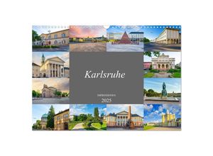 9783435056590 - Karlsruhe Impressionen (Wandkalender 2025 DIN A3 quer) CALVENDO Monatskalender