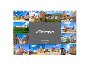 9783435057115 - Ellwangen Impressionen (Wandkalender 2025 DIN A3 quer) CALVENDO Monatskalender