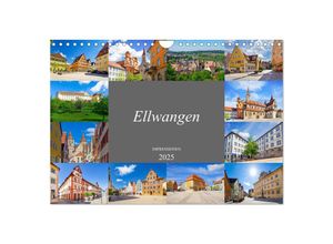 9783435057429 - Ellwangen Impressionen (Wandkalender 2025 DIN A4 quer) CALVENDO Monatskalender