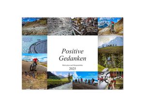 9783435122837 - Positive Gedanken - Motivation und Mountainbike (Wandkalender 2025 DIN A2 quer) CALVENDO Monatskalender