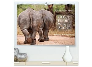 9783435123827 - AFRIKA - Glück findet wer es sucht (hochwertiger Premium Wandkalender 2025 DIN A2 quer) Kunstdruck in Hochglanz