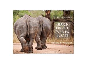 9783435124107 - AFRIKA - Glück findet wer es sucht (Wandkalender 2025 DIN A2 quer) CALVENDO Monatskalender