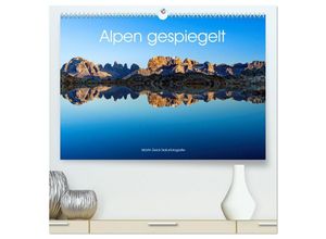 9783435125715 - Alpen gespiegelt (hochwertiger Premium Wandkalender 2025 DIN A2 quer) Kunstdruck in Hochglanz