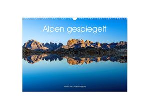 9783435126040 - Alpen gespiegelt (Wandkalender 2025 DIN A3 quer) CALVENDO Monatskalender