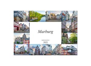 9783435130733 - Marburg Impressionen (Wandkalender 2025 DIN A2 quer) CALVENDO Monatskalender