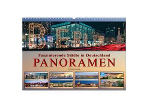 9783435133697 - Faszinierende Städte in Deutschland - Panoramen (Wandkalender 2025 DIN A2 quer) CALVENDO Monatskalender