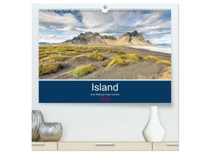 9783435135943 - Island - Eine Welt aus Feuer und Eis (hochwertiger Premium Wandkalender 2025 DIN A2 quer) Kunstdruck in Hochglanz