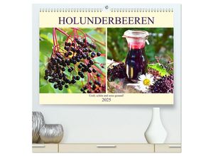 9783435136339 - Holunderbeeren Uralt schön und sooo gesund! (hochwertiger Premium Wandkalender 2025 DIN A2 quer) Kunstdruck in Hochglanz