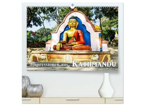 9783435139453 - Impressionen aus Kathmandu (hochwertiger Premium Wandkalender 2025 DIN A2 quer) Kunstdruck in Hochglanz