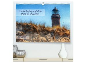 9783435142033 - Landschaften auf dem Darß in Ölfarben (hochwertiger Premium Wandkalender 2025 DIN A2 quer) Kunstdruck in Hochglanz