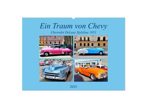 9783435142477 - Ein Traum von Chevy - Chevrolet DeLuxe Styleline 1951 (Wandkalender 2025 DIN A2 quer) CALVENDO Monatskalender