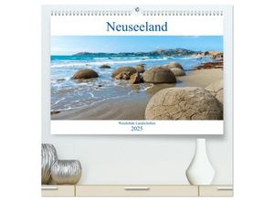 9783435145553 - Neuseeland - Wandelnde Landschaften (hochwertiger Premium Wandkalender 2025 DIN A2 quer) Kunstdruck in Hochglanz