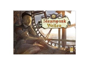 9783435145737 - Steampunk Welten (Wandkalender 2025 DIN A2 quer) CALVENDO Monatskalender