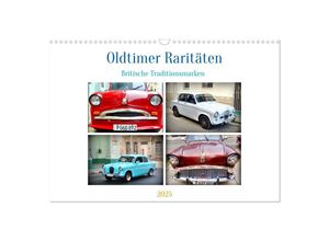 9783435147427 - Oldtimer Raritäten - Britische Traditionsmarken (Wandkalender 2025 DIN A3 quer) CALVENDO Monatskalender