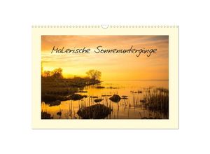 9783435147960 - Malerische Sonnenuntergänge (Wandkalender 2025 DIN A3 quer) CALVENDO Monatskalender