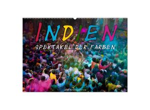 9783435148165 - Indien - Spektakel der Farben (Wandkalender 2025 DIN A2 quer) CALVENDO Monatskalender