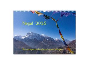 9783435149346 - NEPAL - rund um die Annapurna (Wandkalender 2025 DIN A3 quer) CALVENDO Monatskalender