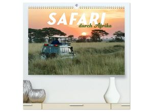 9783435150236 - Safari durch Afrika (hochwertiger Premium Wandkalender 2025 DIN A2 quer) Kunstdruck in Hochglanz