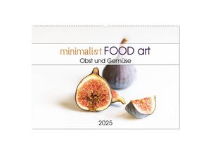 9783435153114 - minimalist FOOD art Obst und Gemüse (Wandkalender 2025 DIN A2 quer) CALVENDO Monatskalender