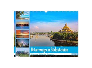 9783435153787 - Unterwegs in Südostasien (Wandkalender 2025 DIN A3 quer) CALVENDO Monatskalender