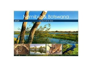 9783435156139 - Namibia & Botswana (Wandkalender 2025 DIN A3 quer) CALVENDO Monatskalender