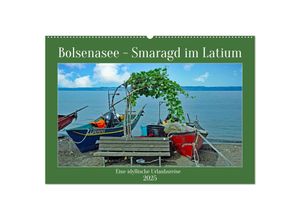 9783435159208 - Bolsenasee Smaragd im Latium (Wandkalender 2025 DIN A2 quer) CALVENDO Monatskalender