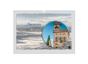 9783435222629 - Impressionen - von und rund um San Marino (Wandkalender 2025 DIN A3 quer) CALVENDO Monatskalender