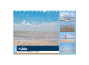 9783435225354 - Römö - Wasser Wind und endloser Strand (Wandkalender 2025 DIN A3 quer) CALVENDO Monatskalender