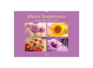 9783435226603 - Blüten Symphonien aus den Gärten dieser Erde (Wandkalender 2025 DIN A2 quer) CALVENDO Monatskalender